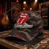 The Rolling Stones Wild Tongue Vintage Camo Classic Rock Cap - front view