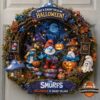 The Smurfs Halloween 2026 Decorative Wreath - full front view