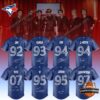 Toronto Blue Jays BTS 2026 World Tour Baseball Jersey - full collection with band members