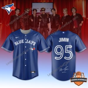 Toronto Blue Jays BTS 2026 World Tour Baseball Jersey - back view of J-Hope jersey with number 94 and