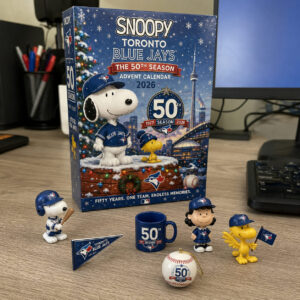 Toronto Blue Jays The 50th Season Advent Calendar 2026 - box with collectible items 13 through 24