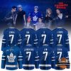Toronto Maple Leafs BTS World Tour Arirang 2026 Hockey Jersey - full display with BTS members