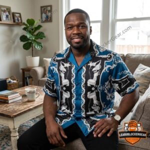 50 Cent Versace Hall of Heroes Hawaiian Shirt