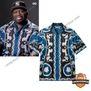 50 Cent Versace Hall of Heroes Hawaiian Shirt