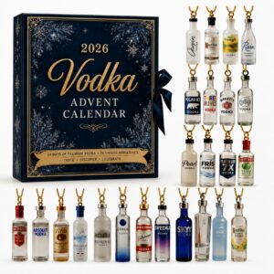 Vodka 2026 Advent Calendar 24 Miniatures - full product view with all bottles
