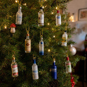 Vodka 2026 Advent Calendar 24 Miniatures - bottom rows of various brand mini bottles