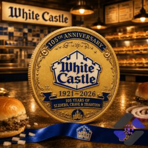 White Castle 105th Anniversary Commemorative Coin - close-up of the front side details