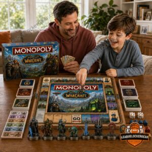 World of Warcraft 2026 Monopoly Board Game - Orgrimmar faction piece and title deeds