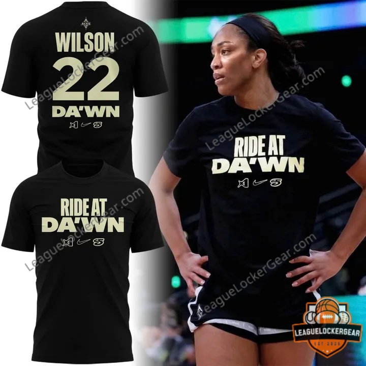 Las Vegas Aces Ride at Dawn T-shirt in team colours