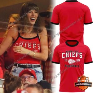 2026 Taylor Swift x Kansas City Chiefs T-Shirt - front and back product views