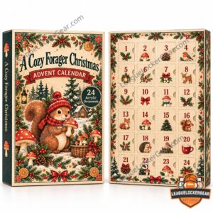 A Cozy Forager Christmas 2026 Advent Calendar - illustrated woodland scene