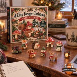 A Cozy Forager Christmas 2026 Advent Calendar - side panel and front view