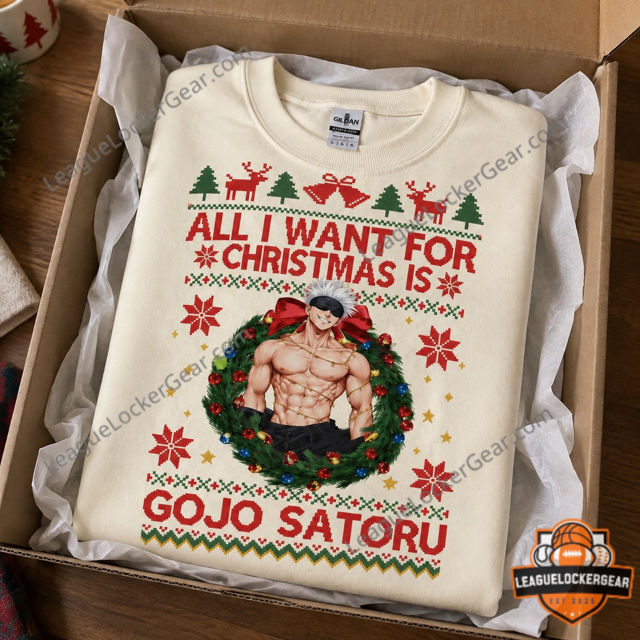 All I Want For Christmas Gojo Satoru Sweatshirt - photo 3