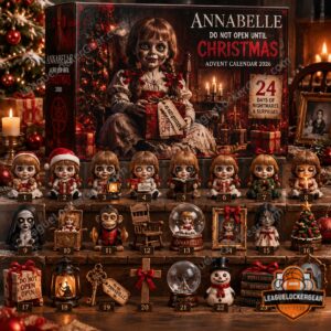 Annabelle Do Not Open Until Christmas 2026 Advent Calendar - front box and numbered figures