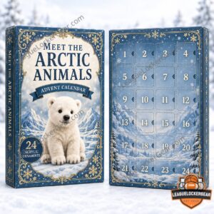 Arctic Animals World Advent Calendar 2026 - full design with Arctic animal figures