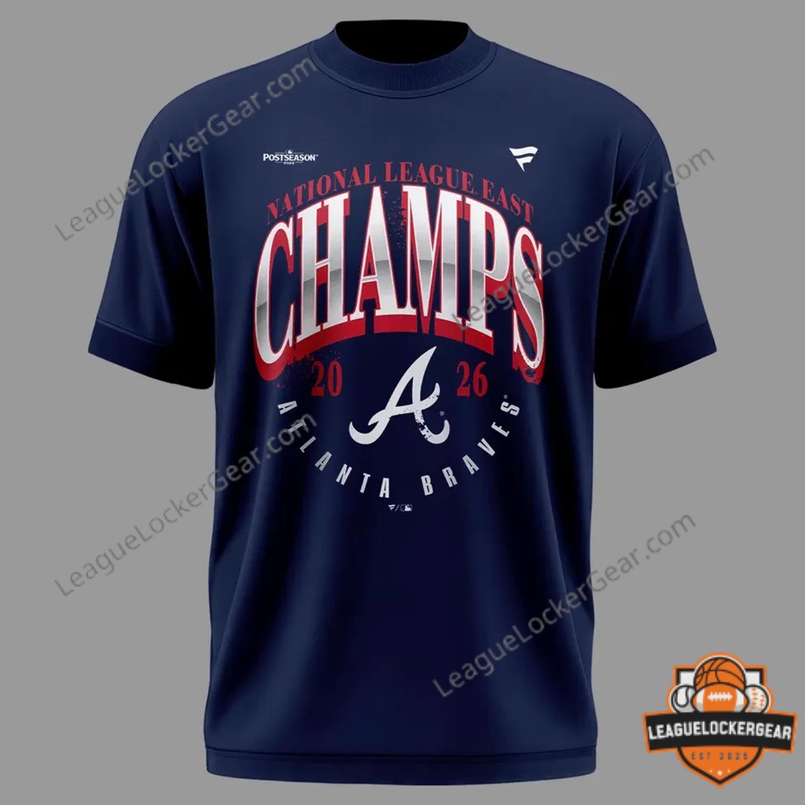 Atlanta Braves 2026 National League East Champions T-Shirt - photo 2