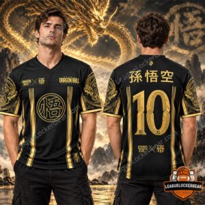 Barcelona Dragon Ball Goku Collaboration Football Jersey - photo 2