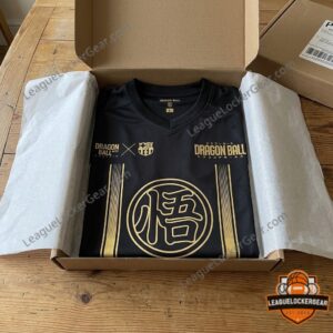 Barcelona Dragon Ball Goku Collaboration Football Jersey - photo 4