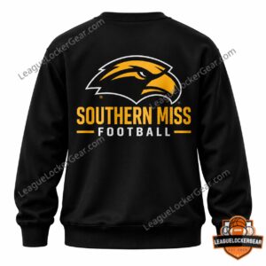 Blake Anderson Christ Is King Southern Miss Football Sweatshirt - back logo and football text