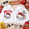 Buc-ee's × Hello Kitty Good Snacks Brighter Days Hoodie - front and back view