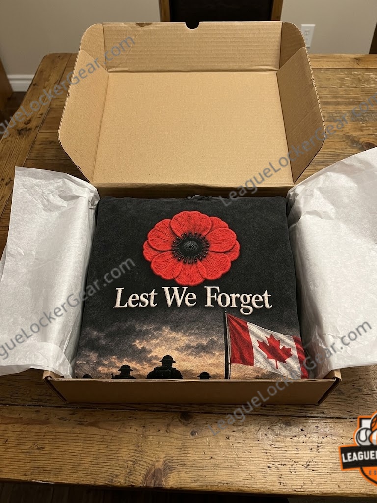 Canadian Remembrance Day Lest We Forget Poppy Soldiers Hoodie - photo 2