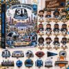 Carolina Panthers 31st Anniversary 2026 Advent Calendar - front view showing numbered player figures