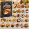 Cozy Breakfast Plate 24 Advent Calendar 2026 - front view with illustrated breakfast ornaments