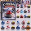Curling Rocks 2026 Advent Calendar - front box and assorted curling stones