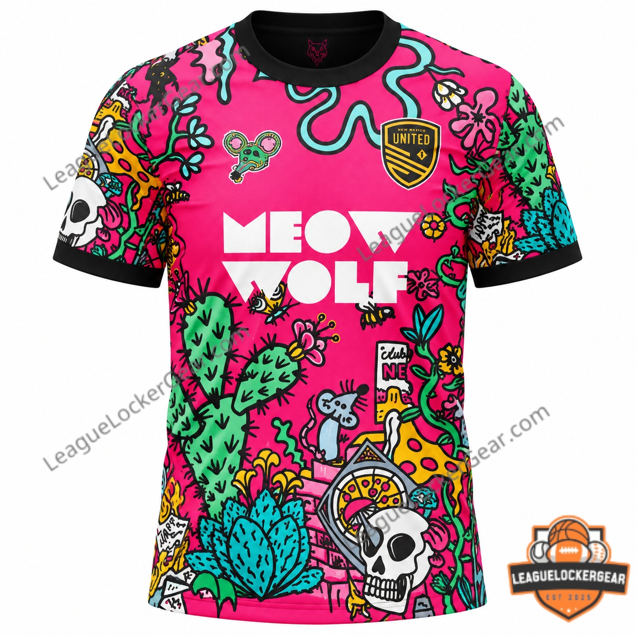 Custom New Mexico United Meow Wolf Football Jersey - photo 2