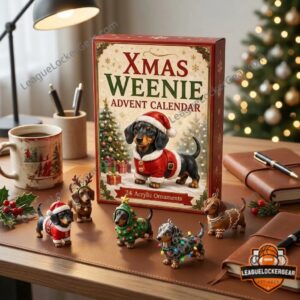 Dachshund Xmas Weenie 24 Acrylic Ornaments Advent Calendar 2026 - photo 3
