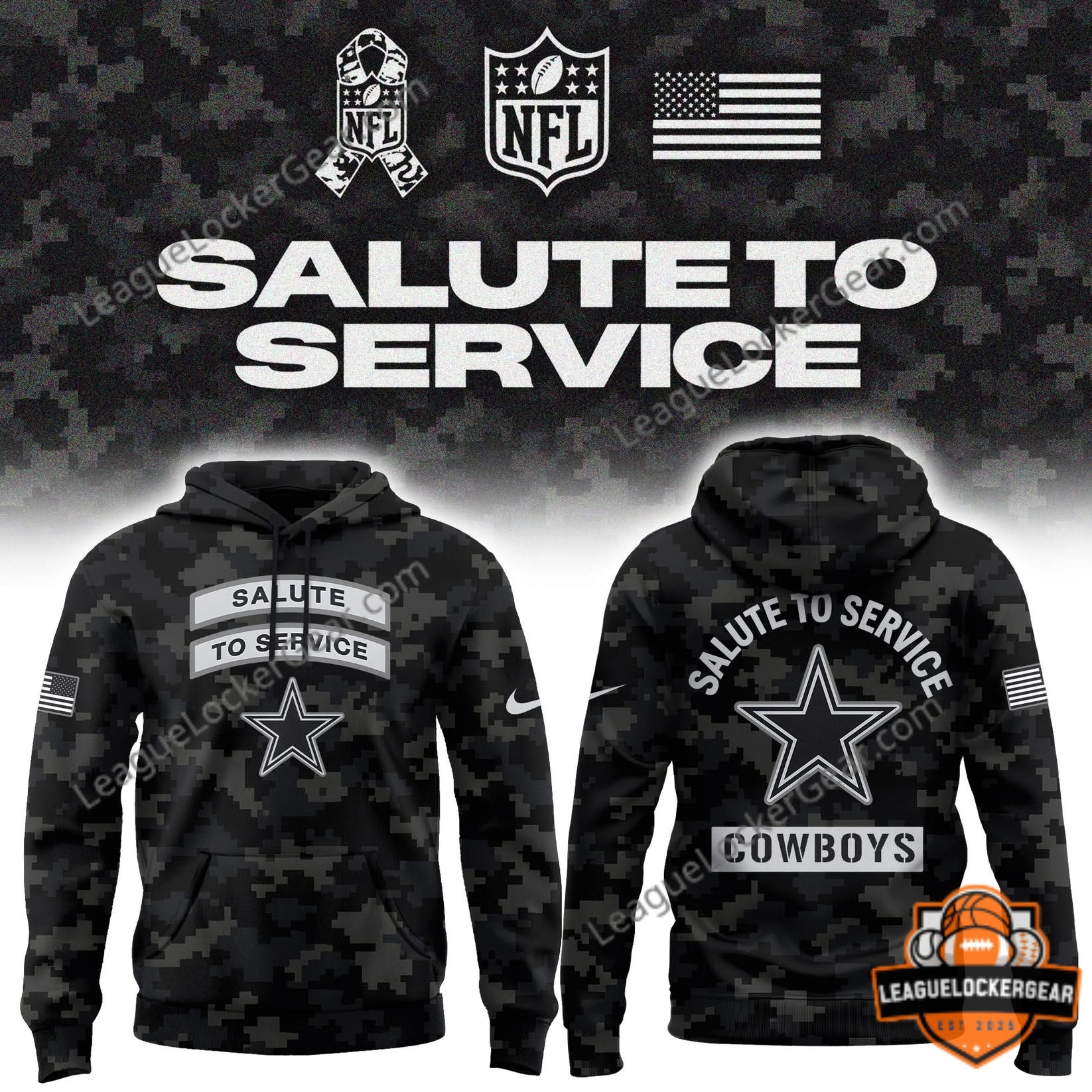 Dallas Cowboys Salute to Service 2026 T-Shirt - photo 2