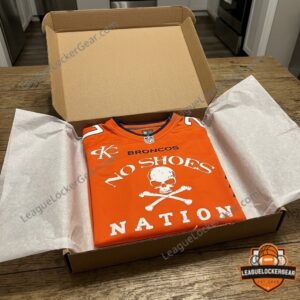 Denver Broncos Kenny Chesney Original Vibe Room Tour 2027 Jersey - back lettering and number