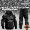 Detroit Lions 2026 Salute to Service Hoodie and Jogger Set - front view of matching apparel