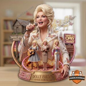 Dolly Parton 2026 Custom Shape Acrylic Plaque - detailed musical design