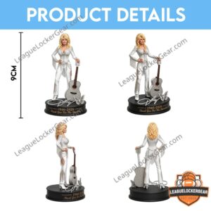 Dolly Parton 80th Birthday 1946-2026 3D Vinyl Figure - close-up of ornate guitar and base