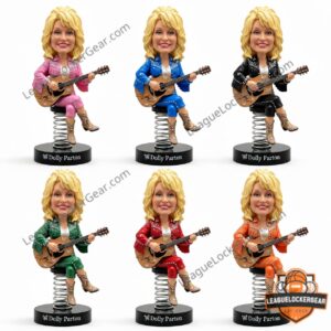 Dolly Parton In Our Memory 2026 Tribute Bobblehead - six colored front-facing figures