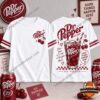Dr Pepper Sip Happier Retro Diner 3D T-Shirt - front and back views with cherry graphics