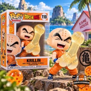 Dragon Ball Z Krillin Big Dick Funko Pop Figure 2026 - boxed front view with figure and accessory