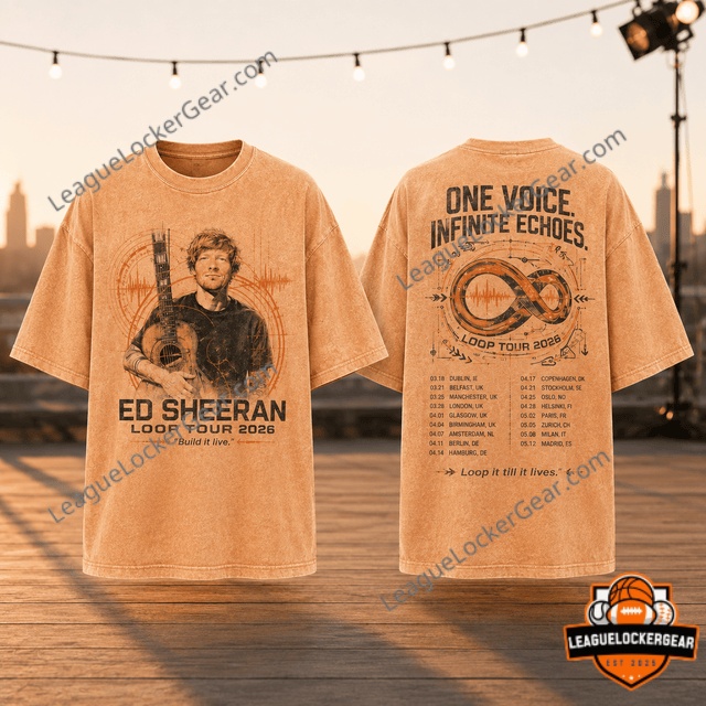 Ed Sheeran Loop Tour 2026 3D T-Shirt - photo 2