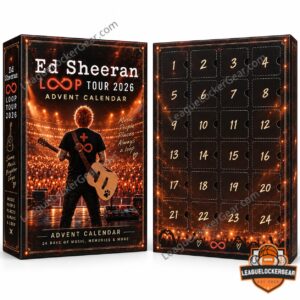 Ed Sheeran Loop Tour 2026 Advent Calendar - numbered character figurines and music accessories