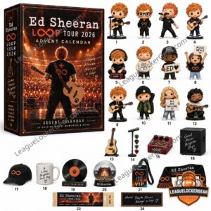 Ed Sheeran Loop Tour 2026 Advent Calendar - front box view with concert artwork