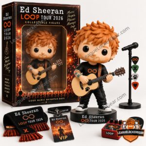 Ed Sheeran Loop Tour 2026 Collectible Figure with guitar and collector box