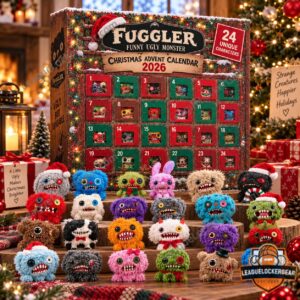 Fuggler Christmas 2026 Advent Calendar - close view of Fuggler branding and 2026 text