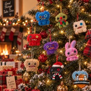 Fuggler Christmas 2026 Advent Calendar - colorful monster characters displayed below calendar