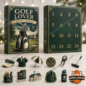 Golf Lover 24 Acrylic Ornaments Advent Calendar 2026 - miniature golf ornament assortment display