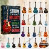 Guitar Strum Into the Holidays Advent Calendar - boxed display with assorted guitar ornament designs