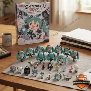 Hatsune Miku Shiteyanyo 2026 Advent Calendar - numbered figures and accessories display