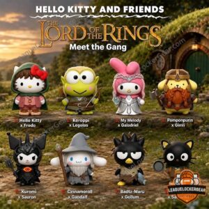 Hello Kitty and Friends The Lord of the Rings Collection Figure 2026 - full character lineup