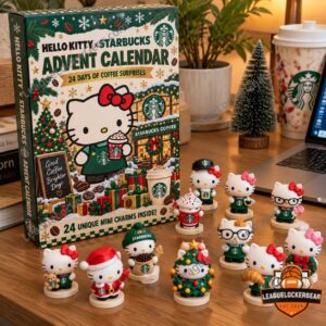 Hello Kitty Starbucks Christmas 24-Day Coffee Surprises Advent Calendar - photo 3