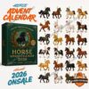 Horse Gallop Through December 2026 Advent Calendar - front box and horse ornament illustrations